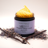 Jar of Southern Tallow Co. Whipped Tallow Cream with lavender and vanilla beans on a light background