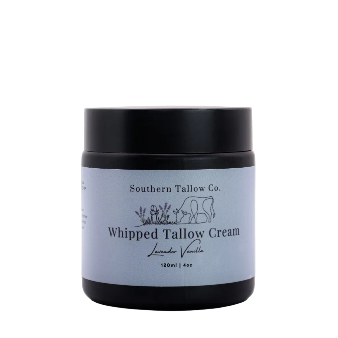 Jar of Southern Tallow Co. Whipped Tallow Cream on a white background
