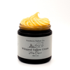 Jar of Whipped Tallow Cream with a white label on a white background